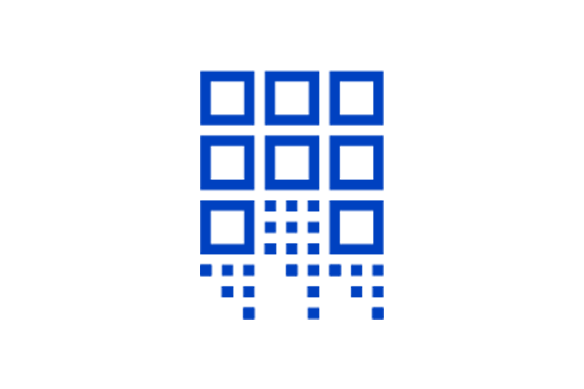 Blue data icon